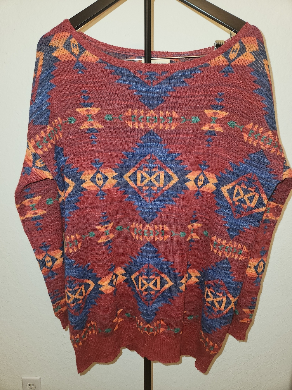 Denim & Supply Ralph Lauren Aztec Southwestern Sweater M Boho Western